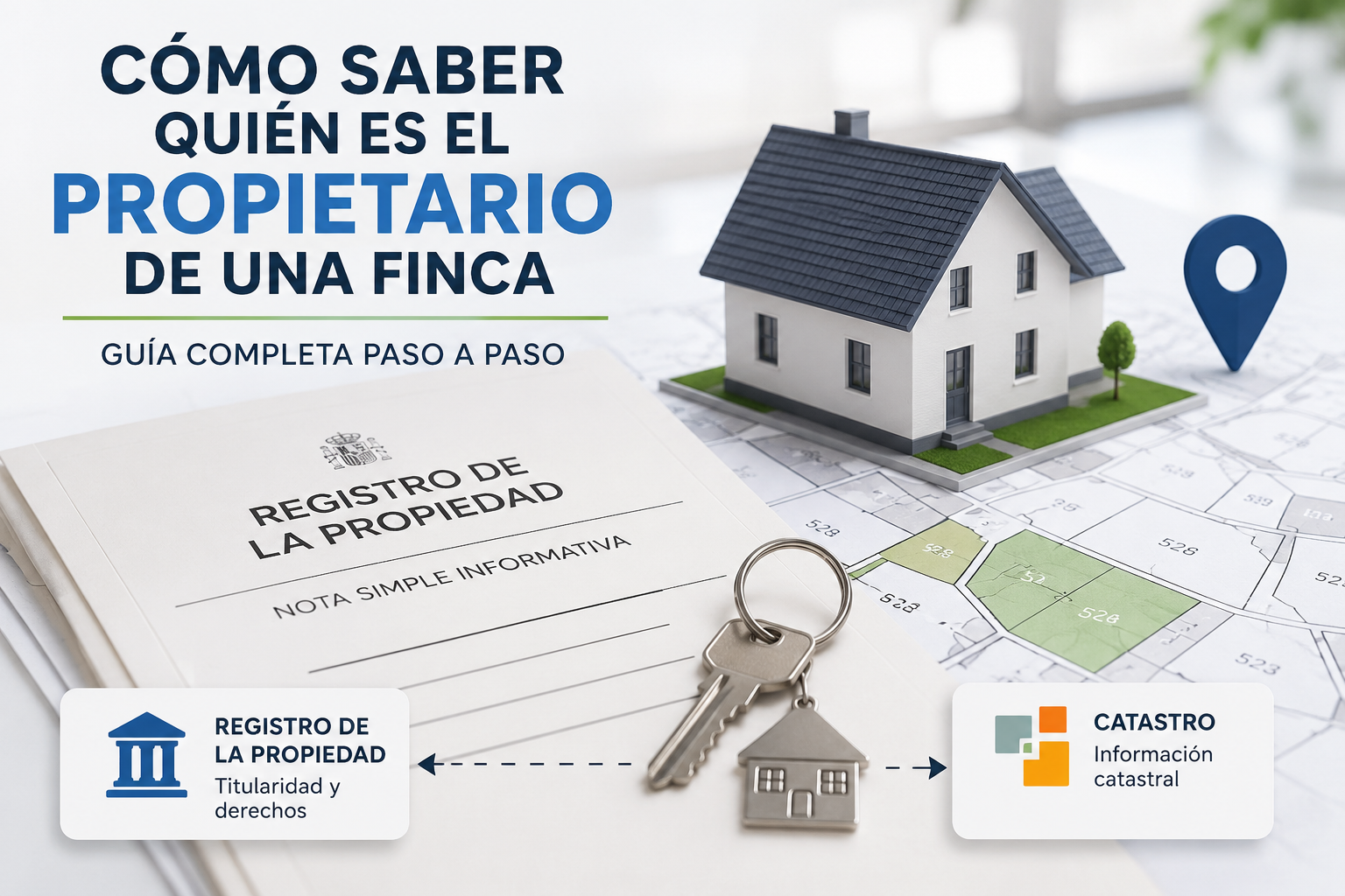 Cómo saber quién es el propietario de una finca mediante el Registro de la Propiedad y el Catastro.